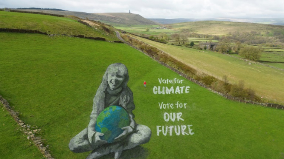 Earth Day art urges UK to think green ahead of election