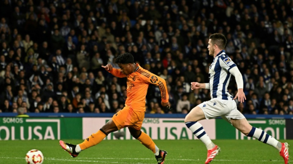 Endrick gives Real Madrid edge on Real Sociedad in Copa del Rey semi