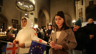 Georgians hold anti-government protest on Orthodox Christmas