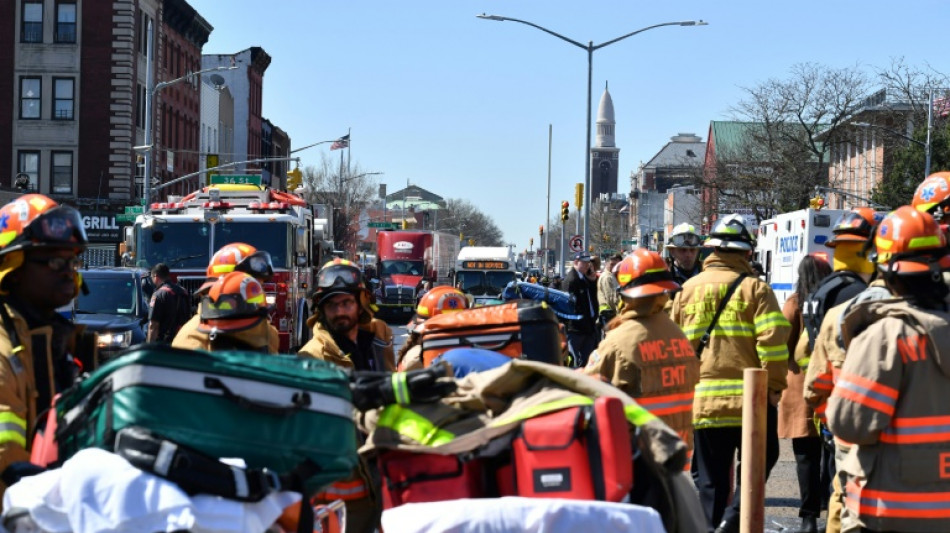 Man in gas mask shoots 10 people on Brooklyn subway