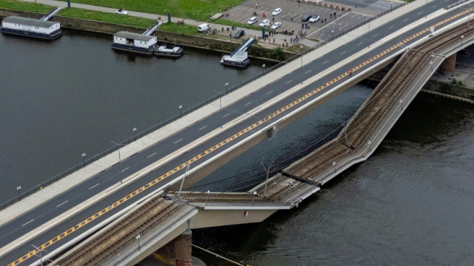 Bridge partially collapses in Germany, no injuries