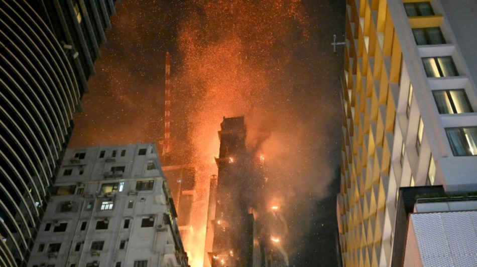 Massive fire hits Hong Kong high-rise construction site