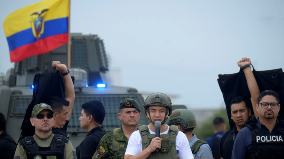 Noboa adverte máfias no Equador: 'estão com as horas contadas'