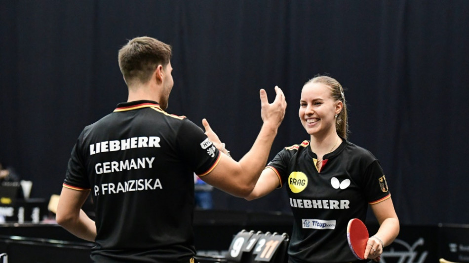 Tischtennis-EM: Franziska/Kaufmann haben Medaille sicher