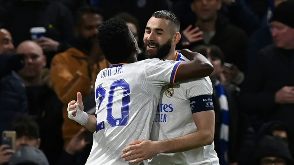 C1: le Real Madrid assomme Chelsea 3-1 avec un triplé de Benzema en quart de finale aller