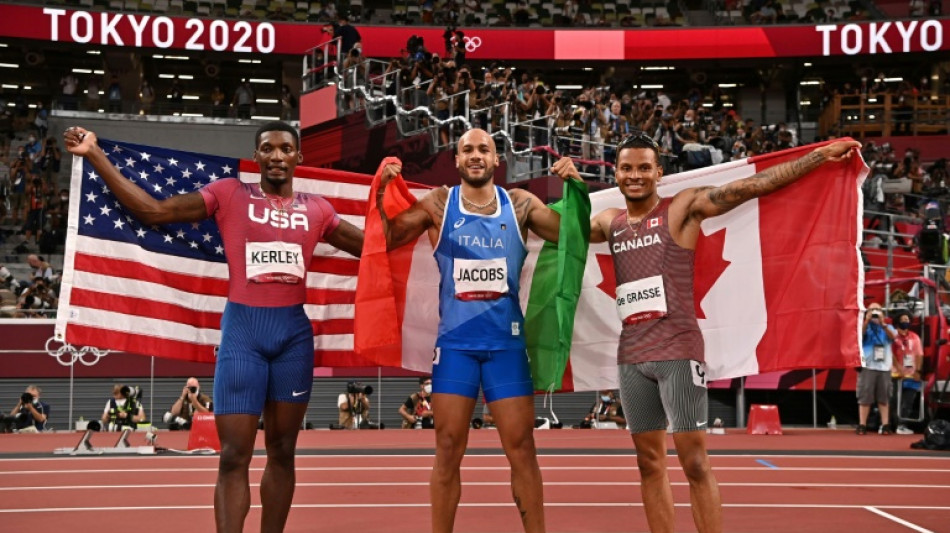 Jacobs, De Grasse relish competing at joint trainings