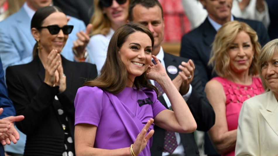 Cheers for Princess of Wales at Wimbledon final