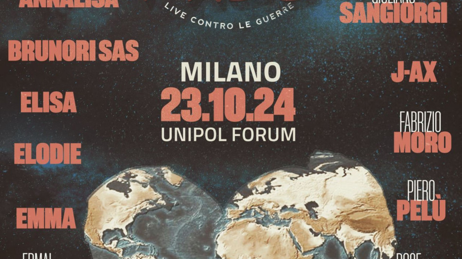 Per la pace - live contro le guerre, musica italiana si unisce