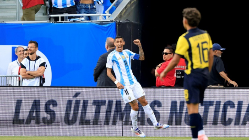 Di Maria on target as Argentina down Ecuador 1-0