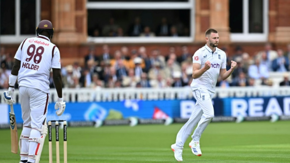 England's Atkinson takes three wickets in an over against West Indies