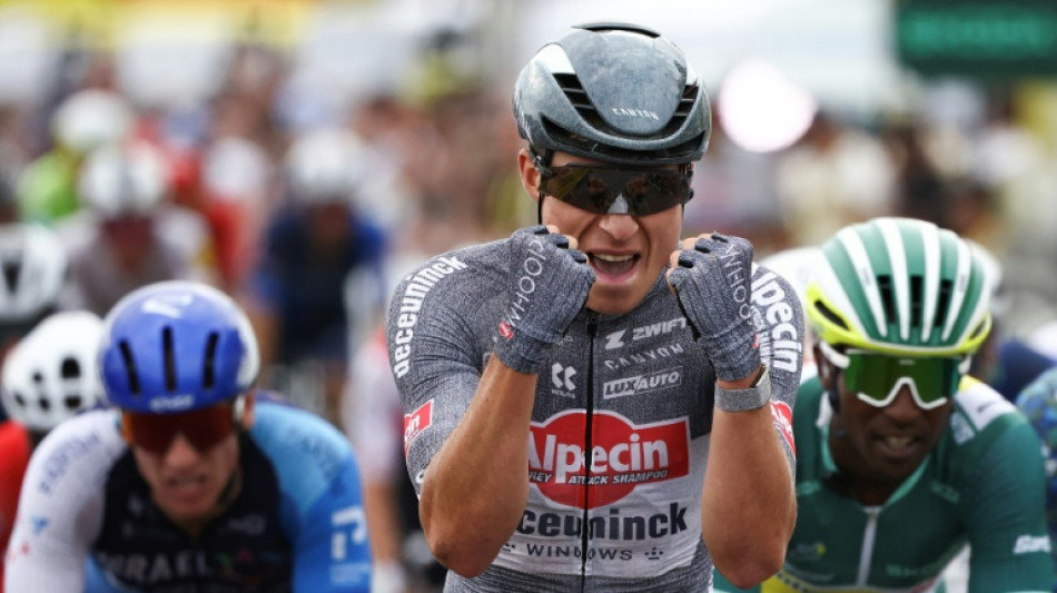 Philipsen edges Girmay in sprint for Tour de France stage 10